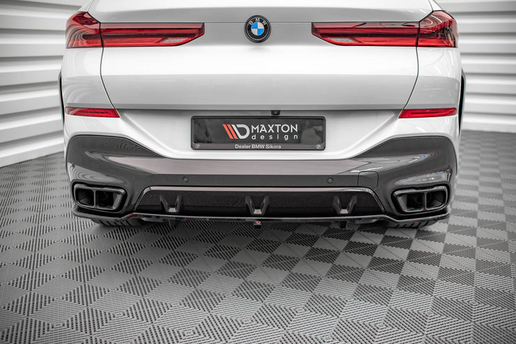 CENTRAL REAR SPLITTER (WITH VERTICAL BARS) BMW X6 M-PACK G06