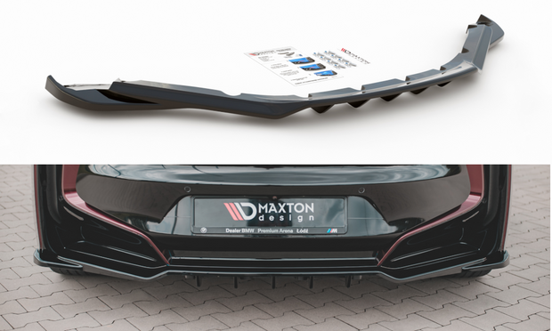 CENTRAL REAR SPLITTER (WITH VERTICAL BARS) BMW I8