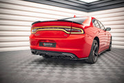 CENTRAL REAR SPLITTER (WITH VERTICAL BARS) DODGE CHARGER RT MK7 FACELIFT