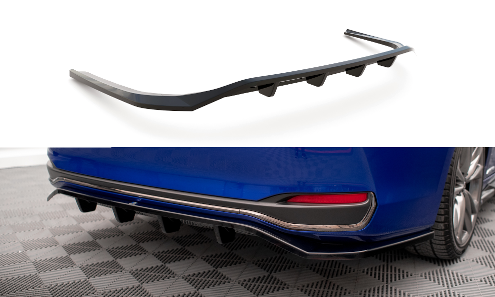 CENTRAL REAR SPLITTER (WITH VERTICAL BARS) LEXUS ES F SPORT (Hybrid) MK7