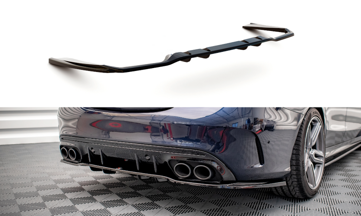 CENTRAL REAR SPLITTER (WITH VERTICAL BARS) MERCEDES-AMG C 43 SEDAN W205 FACELIFT
