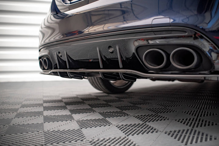 CENTRAL REAR SPLITTER (WITH VERTICAL BARS) MERCEDES-AMG C 43 SEDAN W205 FACELIFT