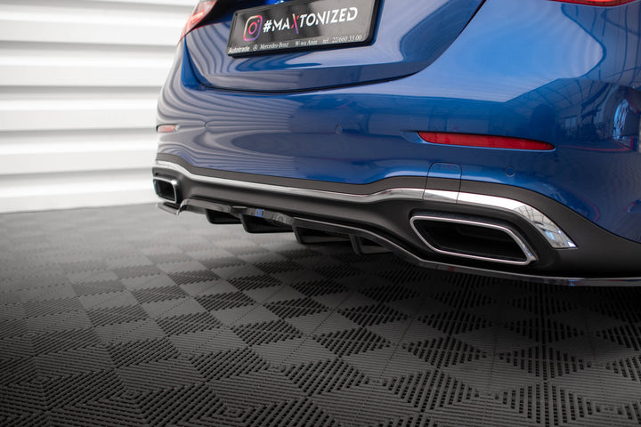 CENTRAL REAR SPLITTER (WITH VERTICAL BARS) MERCEDES-BENZ C AMG-LINE W206