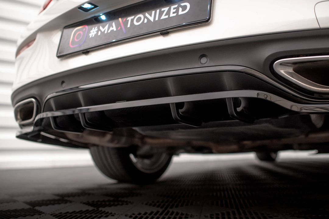 CENTRAL REAR SPLITTER (WITH VERTICAL BARS) MERCEDES-BENZ C COUPE AMG-LINE C205 FACELIFT