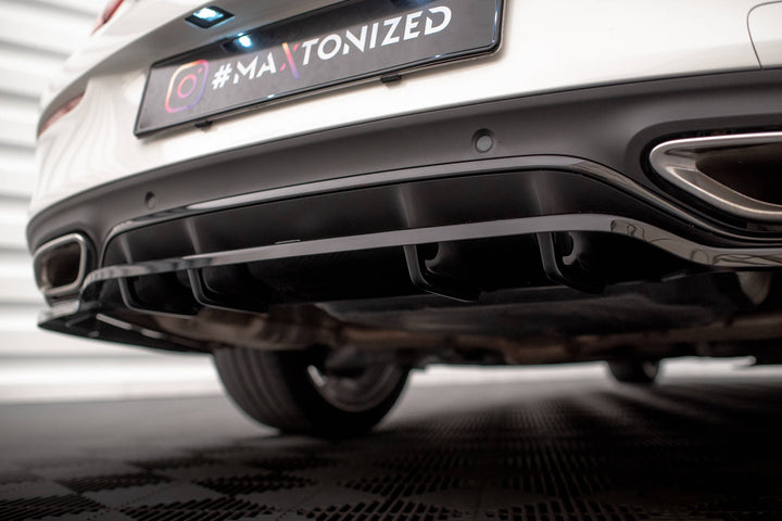 CENTRAL REAR SPLITTER (WITH VERTICAL BARS) MERCEDES-BENZ C COUPE AMG-LINE C205 FACELIFT