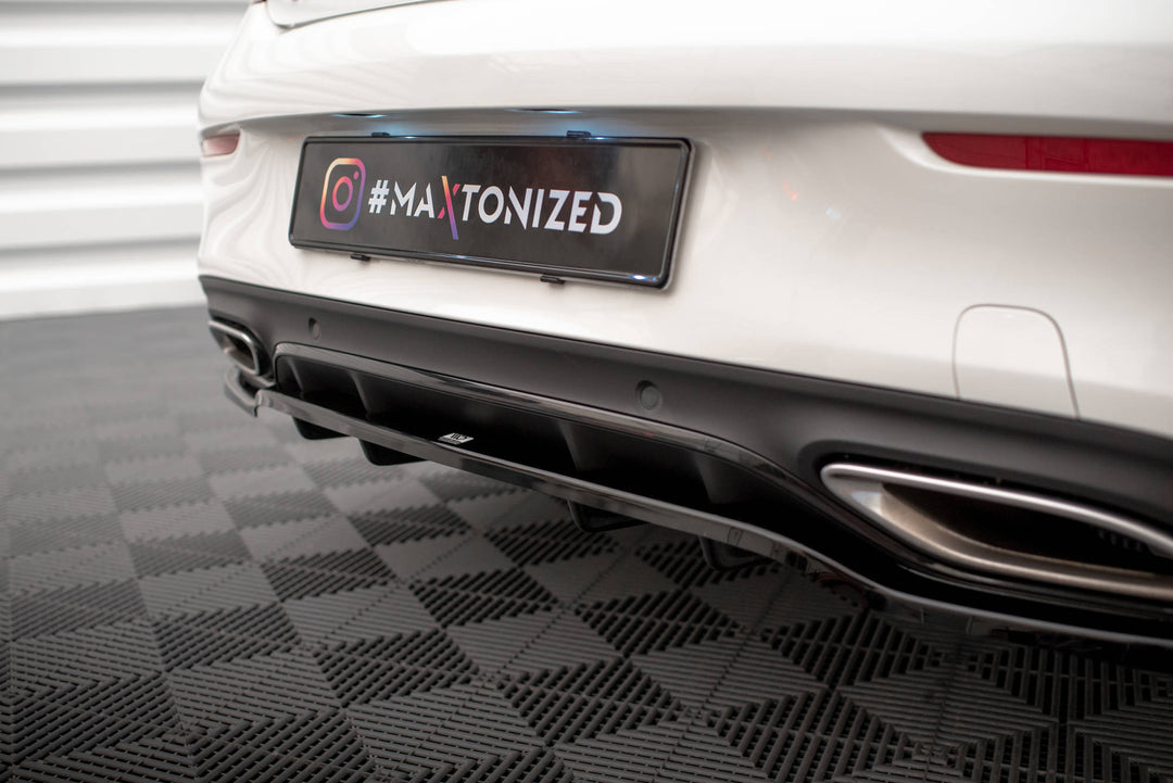 CENTRAL REAR SPLITTER (WITH VERTICAL BARS) MERCEDES-BENZ C COUPE AMG-LINE C205 FACELIFT