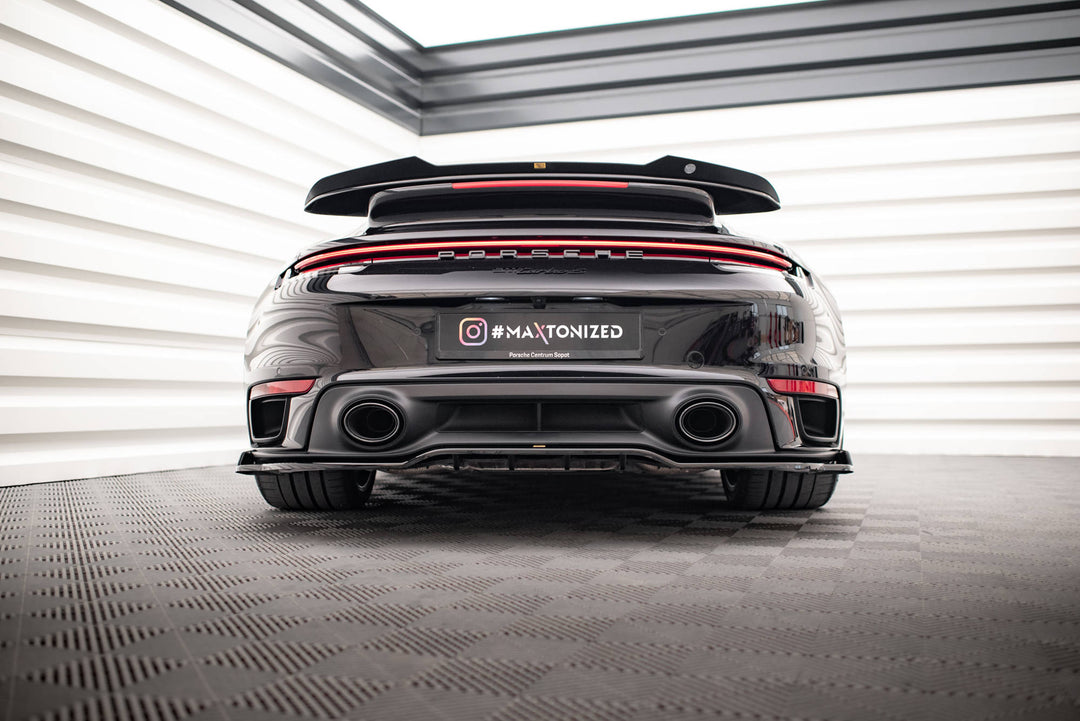 CENTRAL REAR SPLITTER (WITH VERTICAL BARS) PORSCHE 911 TURBO S 992