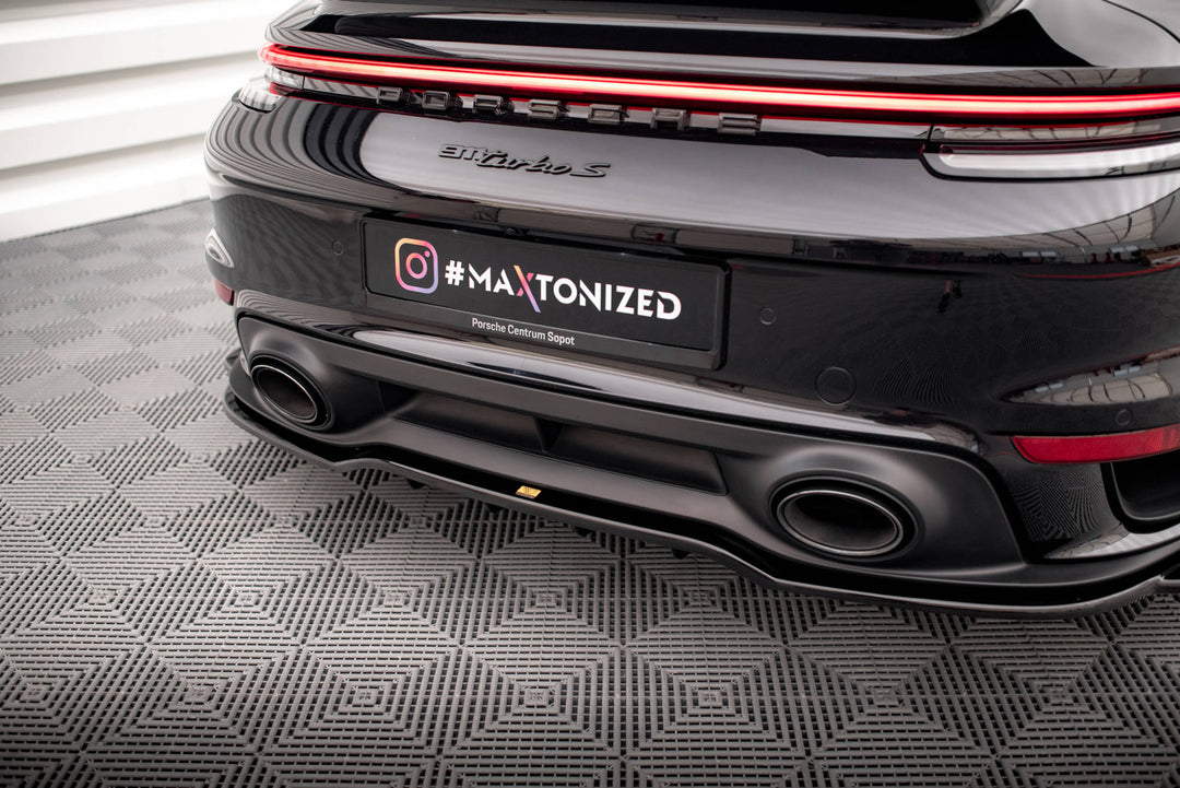 CENTRAL REAR SPLITTER (WITH VERTICAL BARS) PORSCHE 911 TURBO S 992