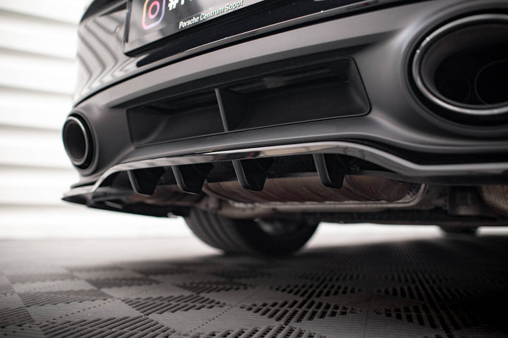 CENTRAL REAR SPLITTER (WITH VERTICAL BARS) PORSCHE 911 TURBO S 992