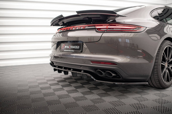 CENTRAL REAR SPLITTER (WITH VERTICAL BARS) PORSCHE PANAMERA 971 Turbo S E-HYBRID / E-Hybrid