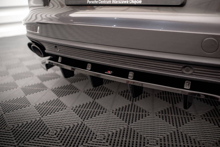 CENTRAL REAR SPLITTER (WITH VERTICAL BARS) PORSCHE PANAMERA 971 Turbo S E-HYBRID / E-Hybrid