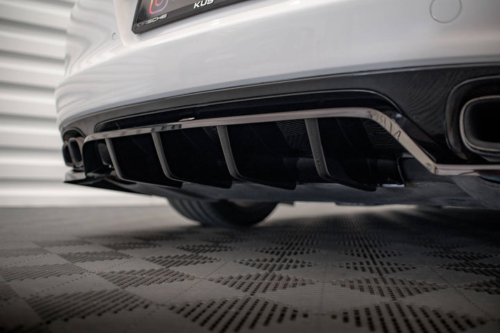 CENTRAL REAR SPLITTER (WITH VERTICAL BARS) PORSCHE PANAMERA TURBO 970