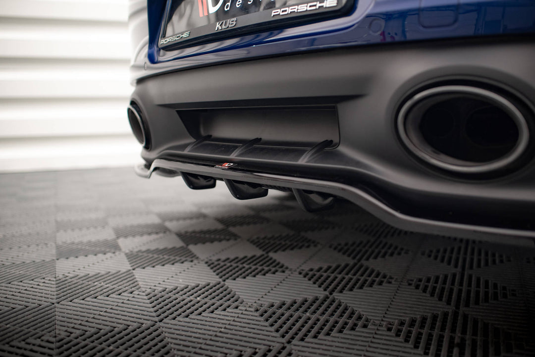 CENTRAL REAR SPLITTER (WITH VERTICAL BARS) V.1 PORSCHE 911 CARRERA AERO 992 / CARRERA GTS 992