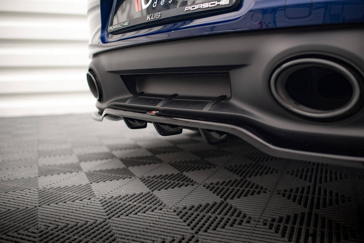 CENTRAL REAR SPLITTER (WITH VERTICAL BARS) V.1 PORSCHE 911 CARRERA AERO 992 / CARRERA GTS 992