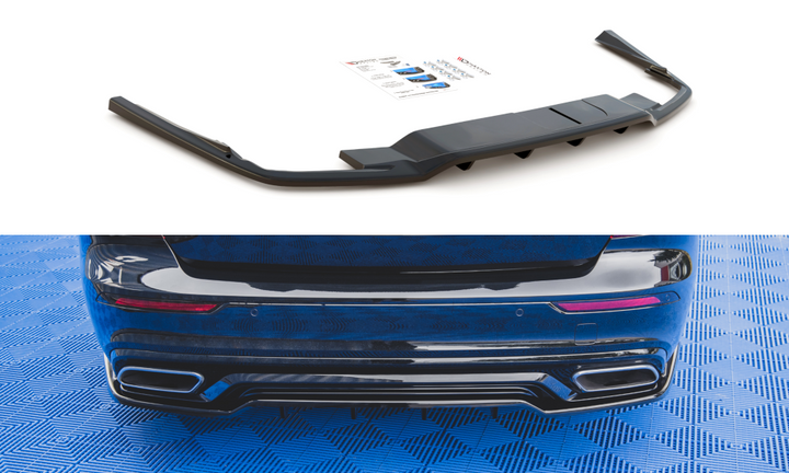 CENTRAL REAR SPLITTER (WITH VERTICAL BARS) VOLVO S60 R-DESIGN MK3
