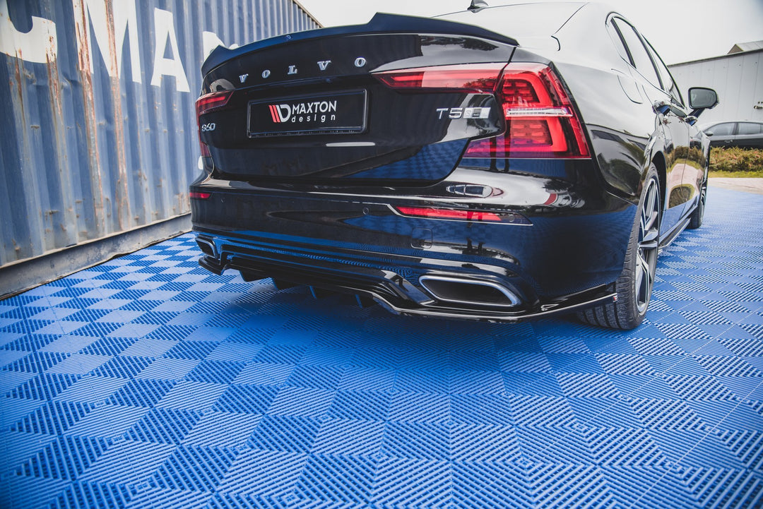 CENTRAL REAR SPLITTER (WITH VERTICAL BARS) VOLVO S60 R-DESIGN MK3