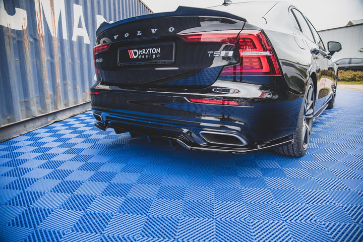 CENTRAL REAR SPLITTER (WITH VERTICAL BARS) VOLVO S60 R-DESIGN MK3