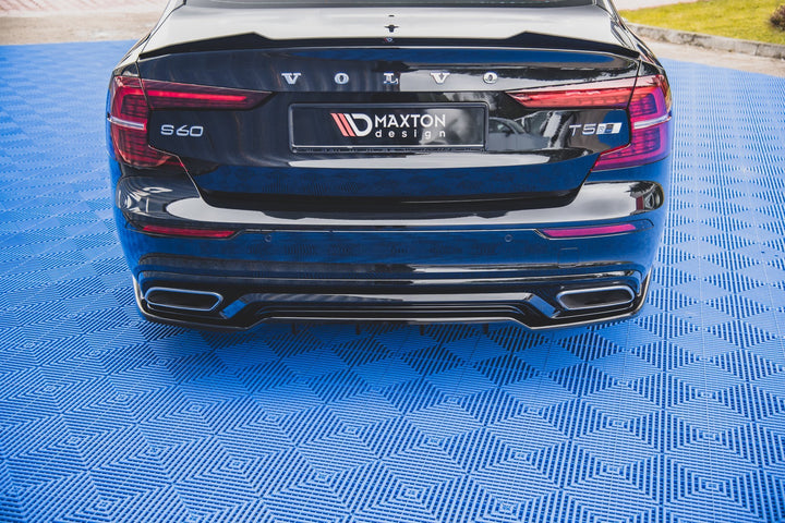 CENTRAL REAR SPLITTER (WITH VERTICAL BARS) VOLVO S60 R-DESIGN MK3