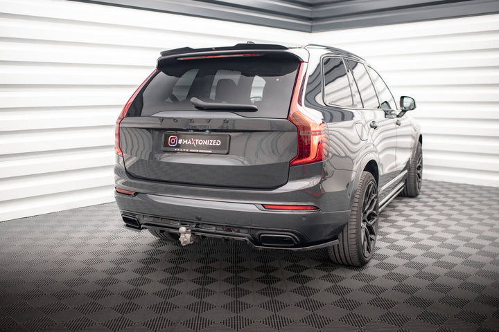 CENTRAL REAR SPLITTER (WITH VERTICAL BARS) VOLVO XC90 R-DESIGN MK2 FACELIFT