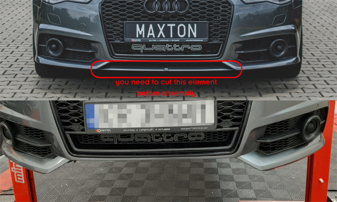 FRONT SPLITTER AUDI S6 / A6 S-LINE C7 FL