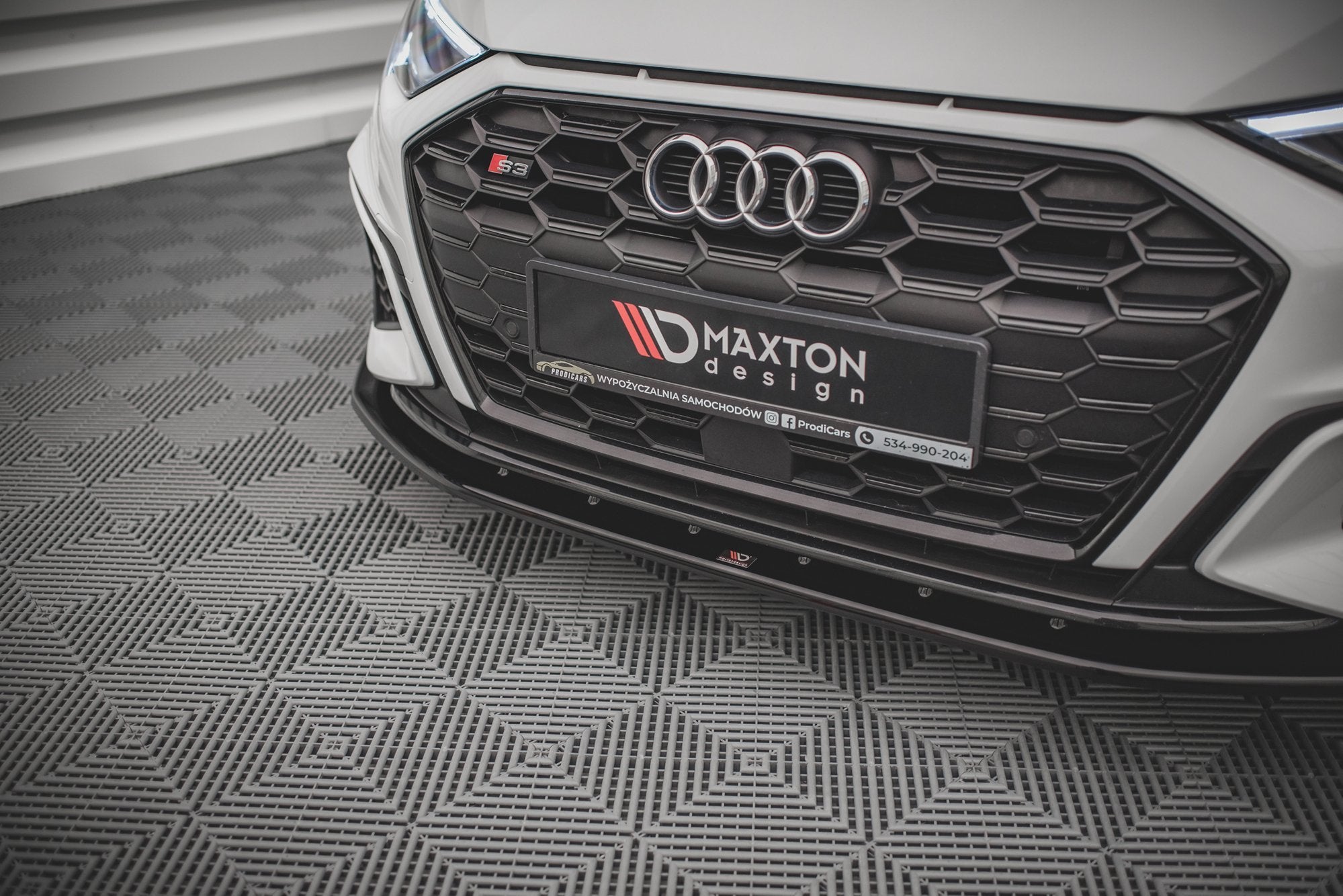 FRONT SPLITTER V.1 AUDI S3 / A3 S-LINE 8Y – Maxton Design USA
