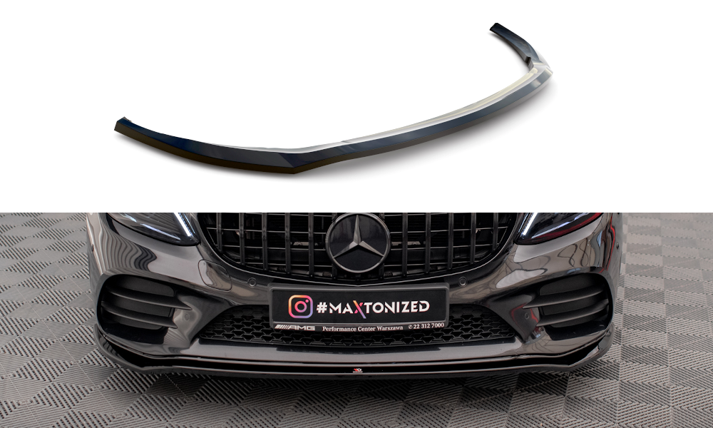 FRONT SPLITTER V.1 MERCEDES-BENZ C AMG LINE / COUPE W205 / C205 FACELIFT
