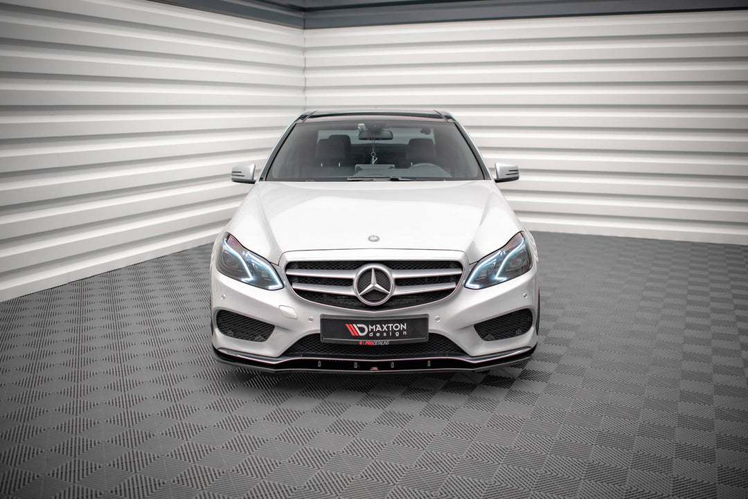 FRONT SPLITTER V.1 MERCEDES-BENZ E AMG-LINE SEDAN W212 FACELIFT