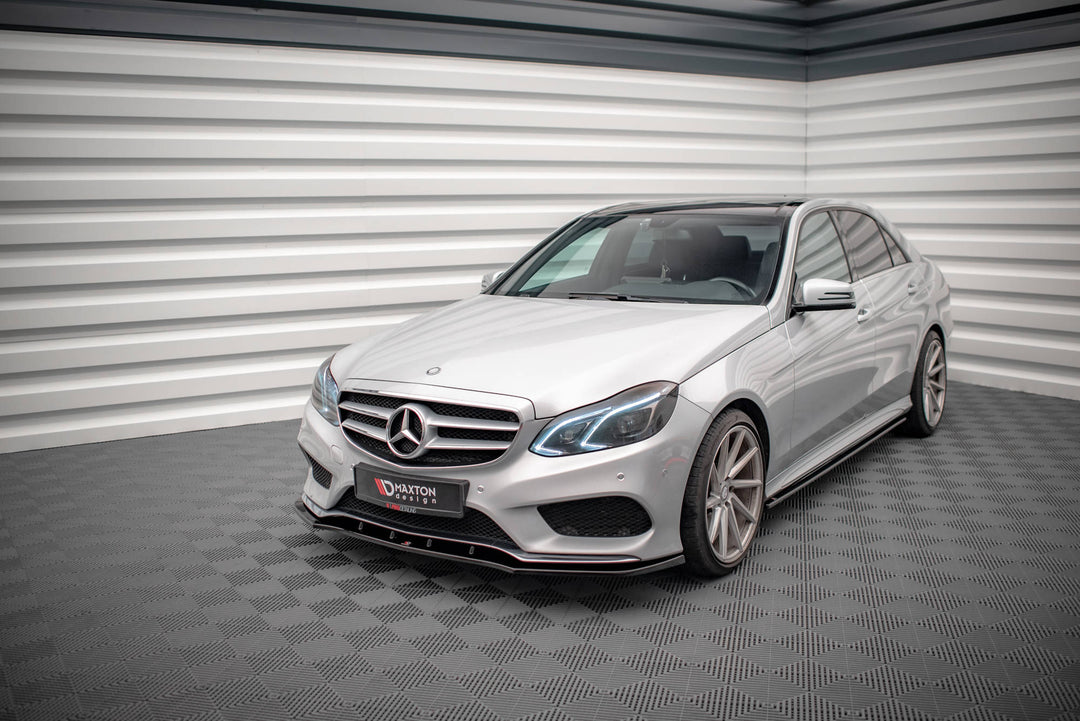 FRONT SPLITTER V.1 MERCEDES-BENZ E AMG-LINE SEDAN W212 FACELIFT