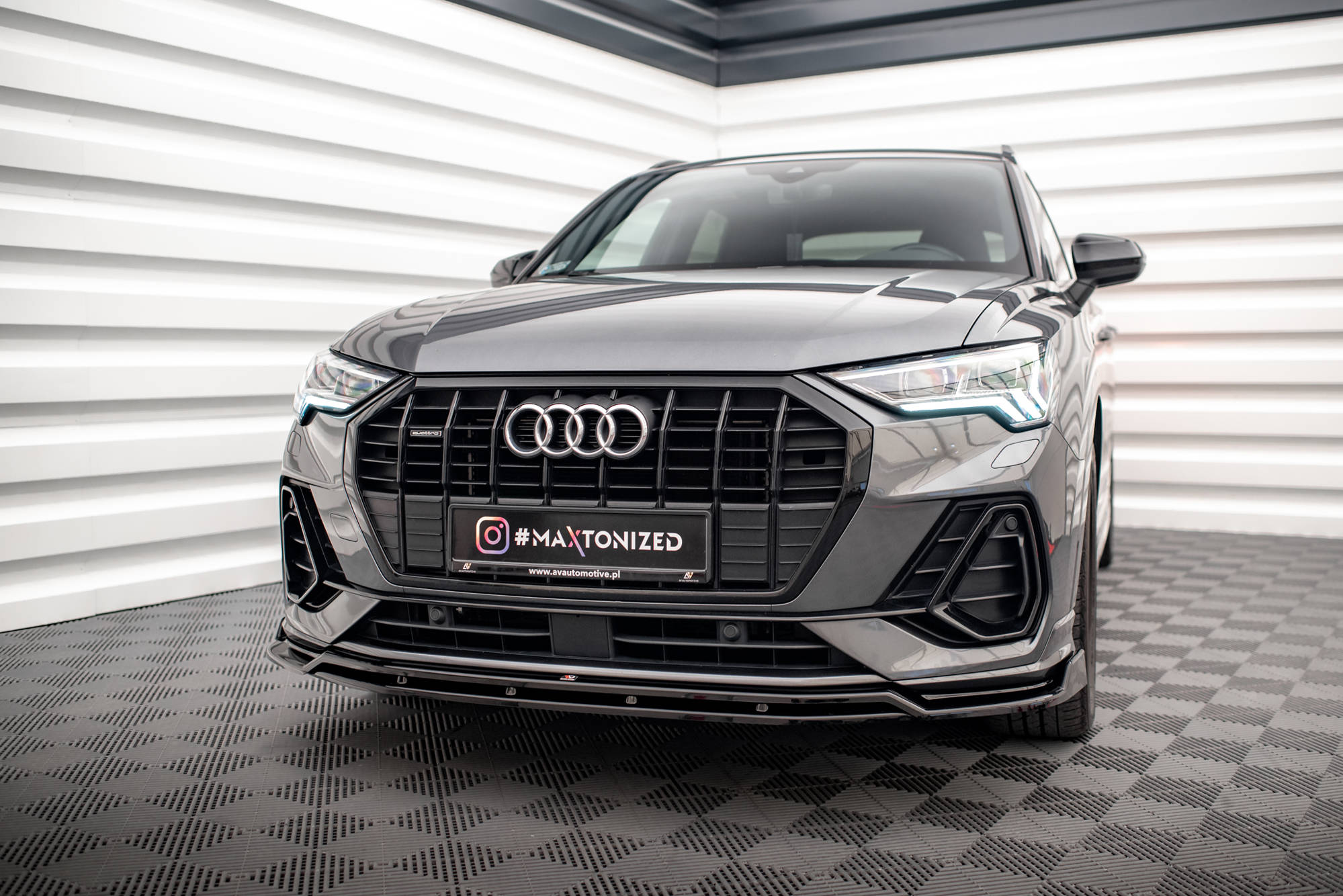 FRONT SPLITTER V.2 AUDI Q3 S-LINE F3 – Maxton Design USA