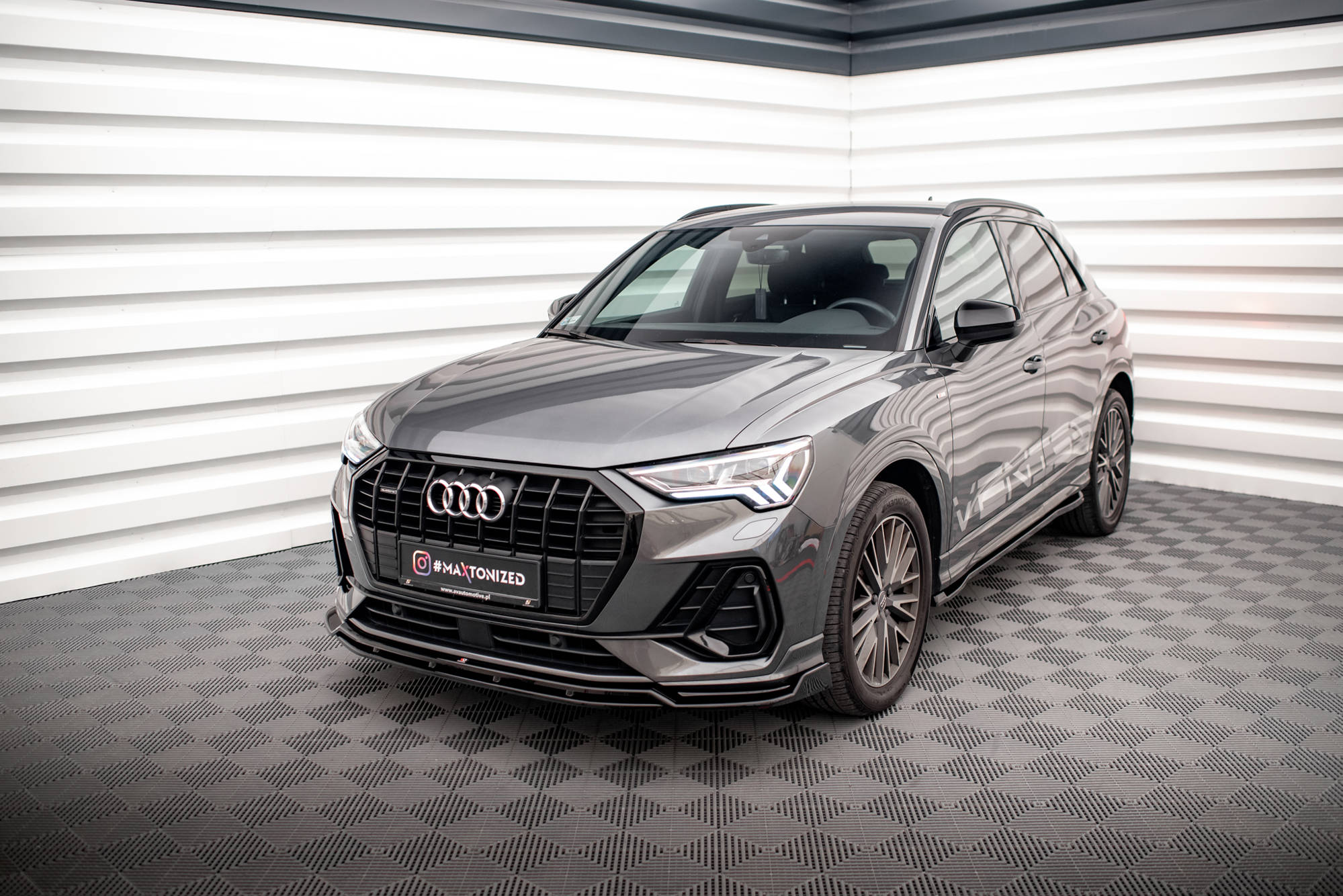FRONT SPLITTER V.2 AUDI Q3 S-LINE F3 – Maxton Design USA