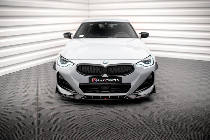 FRONT SPLITTER V.2 + FLAPS BMW 2 COUPE M-PACK / M240I G42