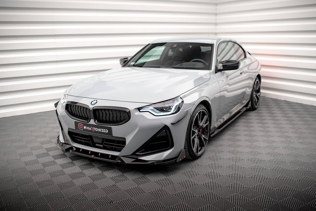 FRONT SPLITTER V.2 + FLAPS BMW 2 COUPE M-PACK / M240I G42