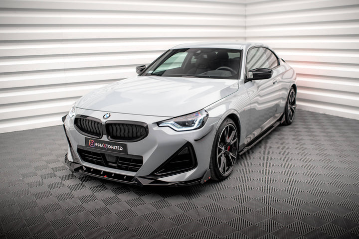 FRONT SPLITTER V.2 + FLAPS BMW 2 COUPE M-PACK / M240I G42