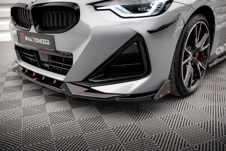 FRONT SPLITTER V.2 + FLAPS BMW 2 COUPE M-PACK / M240I G42
