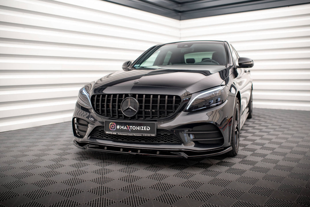 FRONT SPLITTER V.2 MERCEDES-BENZ C AMG LINE / COUPE W205 / C205 FACELIFT