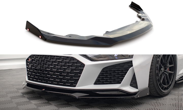 FRONT SPLITTER V.3 + FLAPS AUDI R8 MK2 FACELIFT