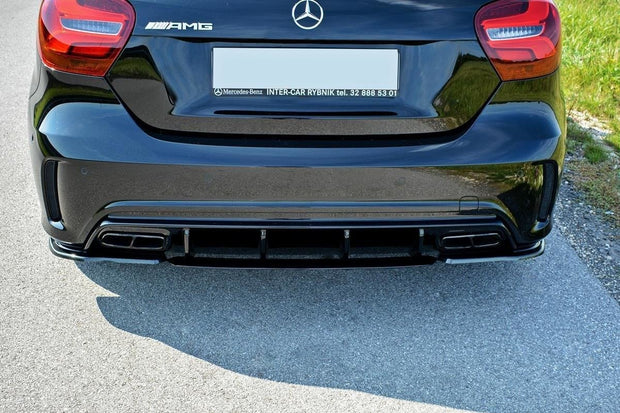 REAR SIDE SPLITTERS MERCEDES A W176 AMG FACELIFT
