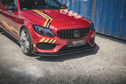 RACING DURABILITY FRONT SPLITTER + FLAPS MERCEDES - AMG C43 COUPE C205