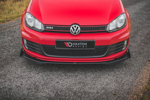RACING DURABILITY FRONT SPLITTER V.3 + FLAPS VOLKSWAGEN GOLF GTI MK6