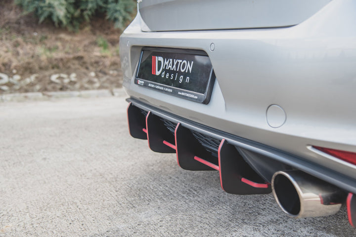 RACING DURABILITY REAR DIFFUSER V.1 VW GOLF 7 GTI