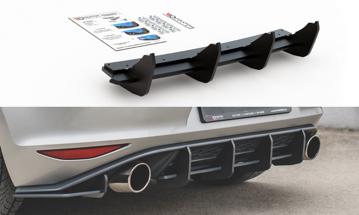 RACING DURABILITY REAR DIFFUSER V.1 VW GOLF 7 GTI