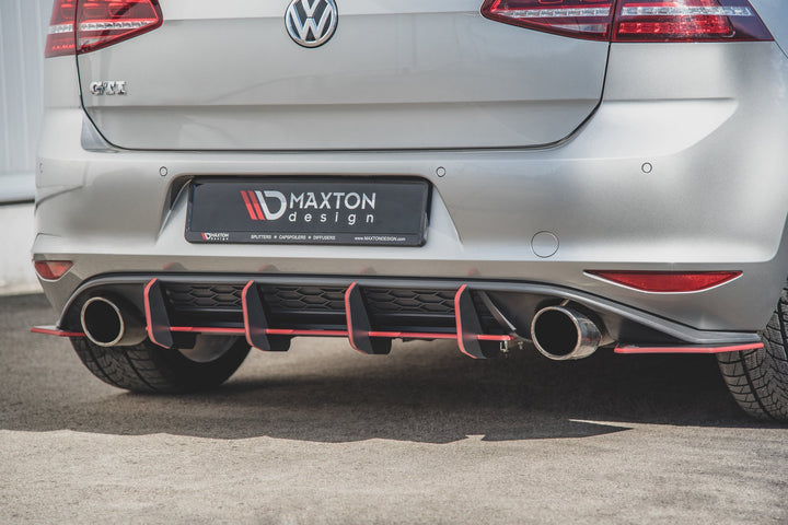 RACING DURABILITY REAR DIFFUSER V.2 VW GOLF 7 GTI