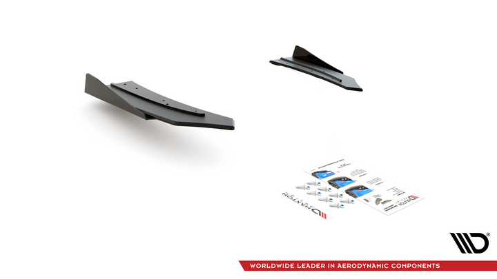 RACING DURABILITY REAR SIDE SPLITTERS + FLAPS MERCEDES-AMG C43 COUPE C205