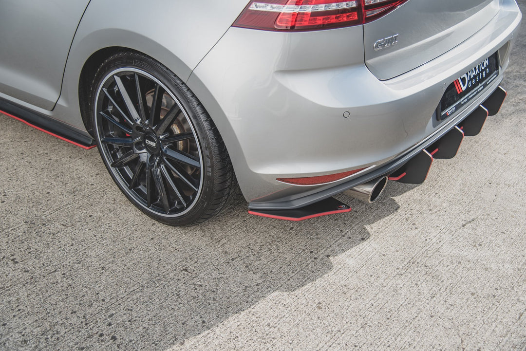 RACING DURABILITY REAR SIDE SPLITTERS V.2 VW GOLF 7 GTI