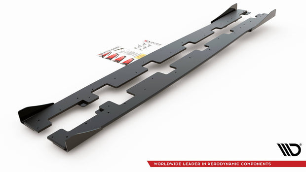 RACING DURABILITY SIDE SKIRTS DIFFUSERS + FLAPS FORD FOCUS RS MK3