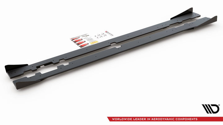 RACING DURABILITY SIDE SKIRTS DIFFUSERS + FLAPS MERCEDES-AMG C43 COUPE C205