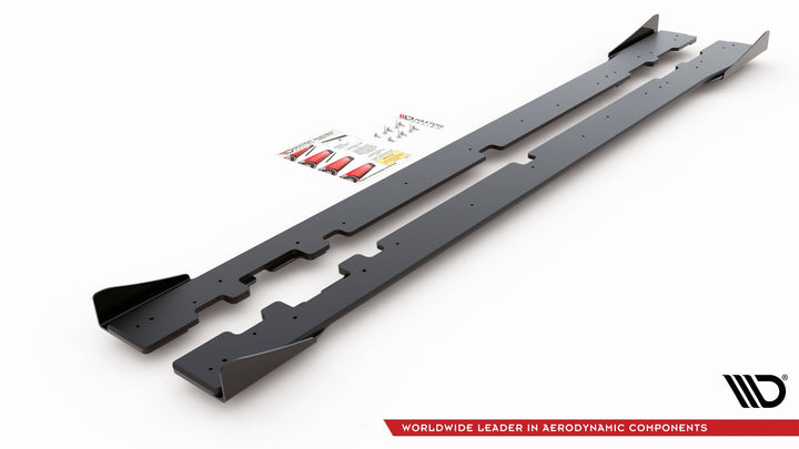 RACING DURABILITY SIDE SKIRTS DIFFUSERS + FLAPS MERCEDES-AMG C43 COUPE C205