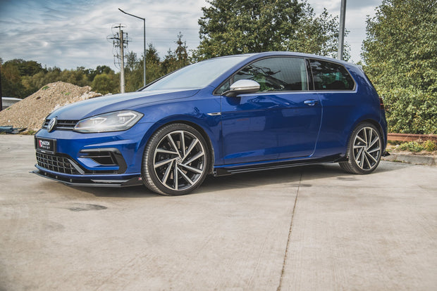 RACING DURABILITY SIDE SKIRTS DIFFUSERS + FLAPS VW GOLF 7 R FACELIFT