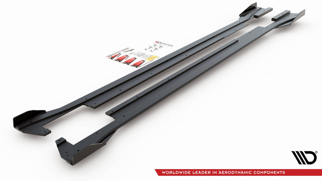 RACING DURABILITY SIDE SKIRTS DIFFUSERS + FLAPS VOLKSWAGEN ARTEON R-LINE