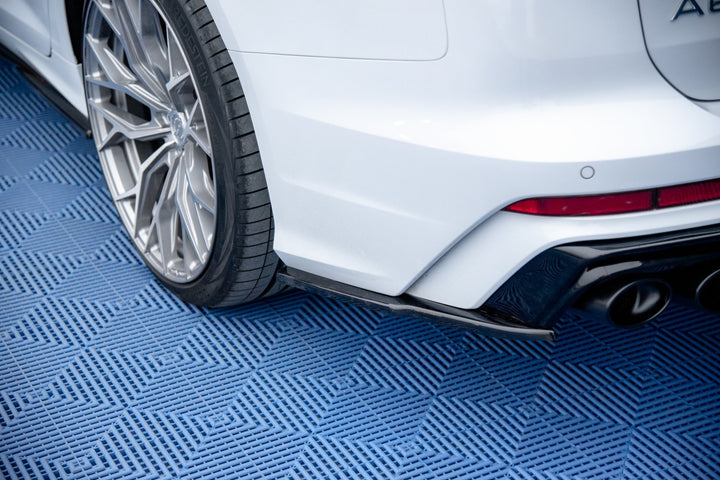 REAR SIDE SPLITTERS AUDI A6 C8 S-LINE (set for Maxton valance)